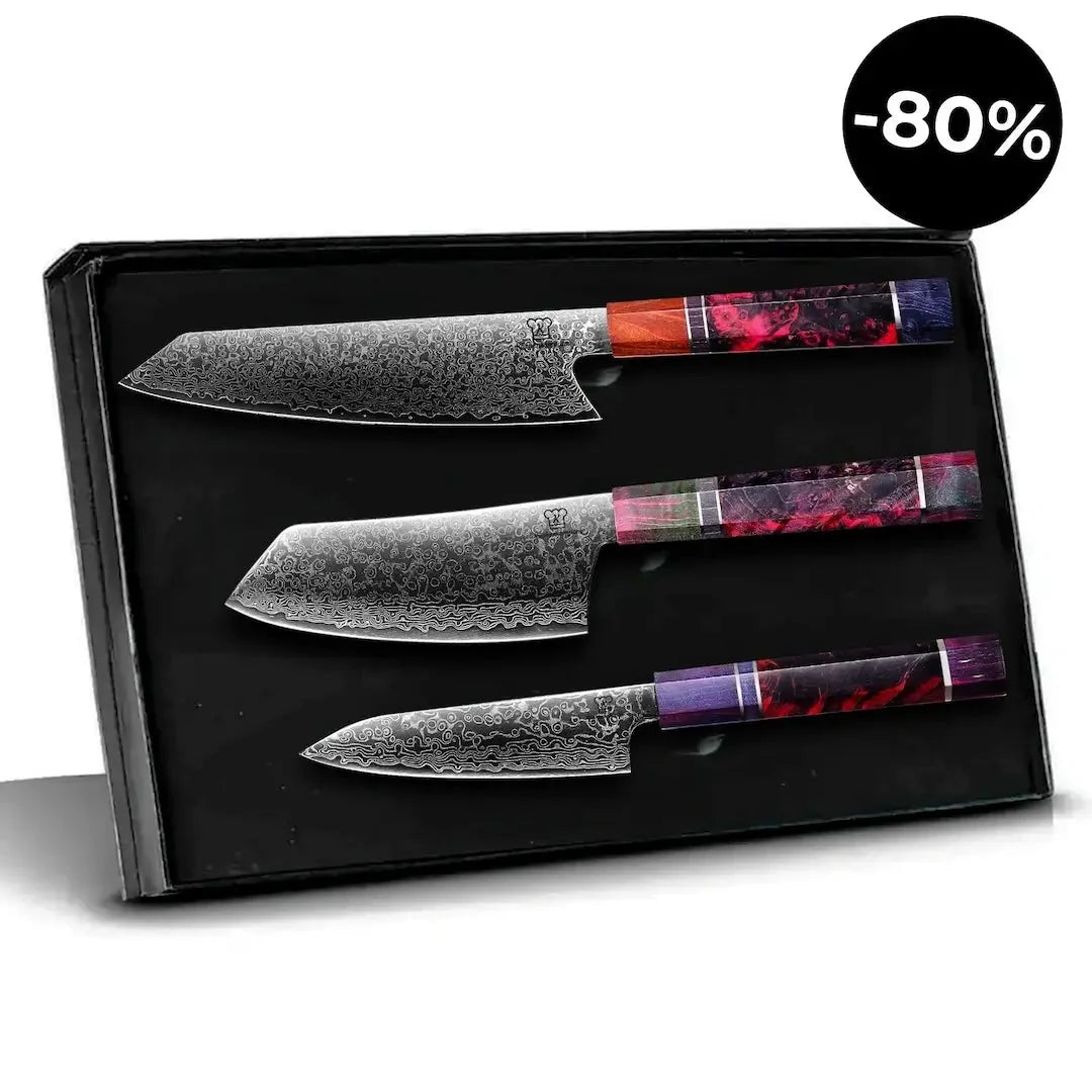 Zestaw Noży Gyuto Damasceńskich | Edycja Limitowana