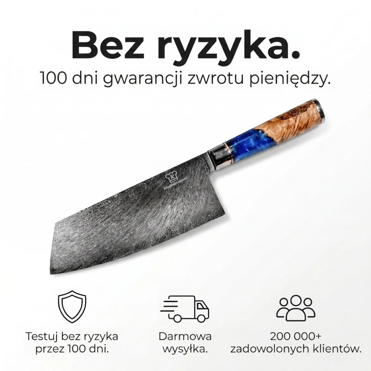 Aoki Nóż Szefa Kuchni Damasceński