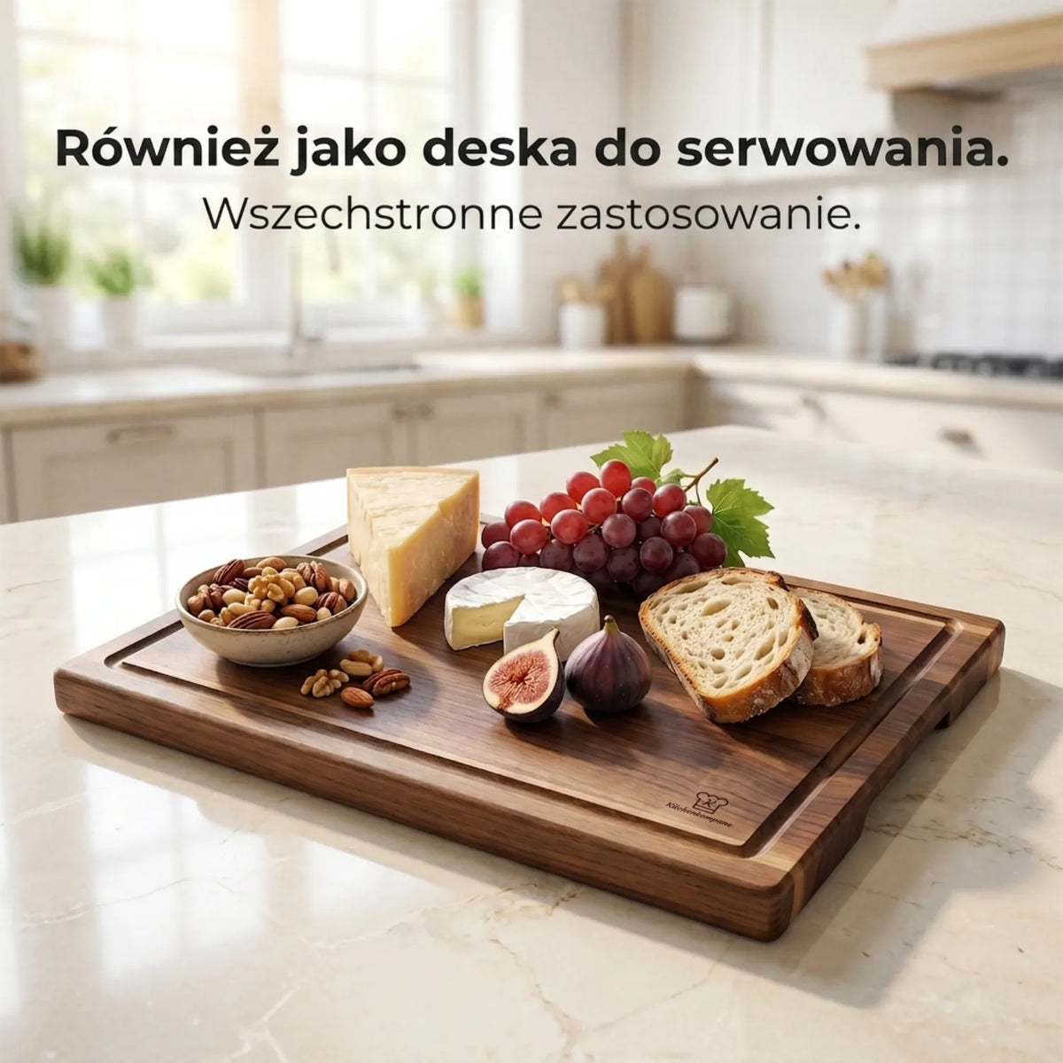 Zestaw Gourmet Premium: Kuty Nóż Gyuto Damasceński i Deska Mizo z Drewna Szlachetnego