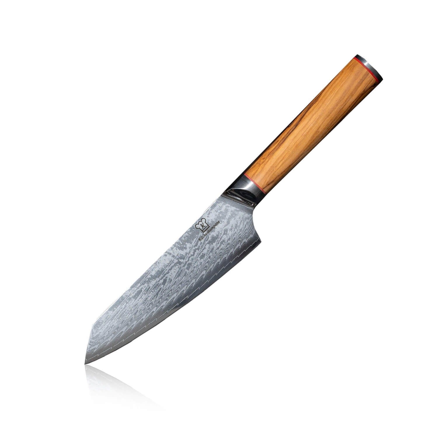 Mokuzai Santoku Nóż Damasceński