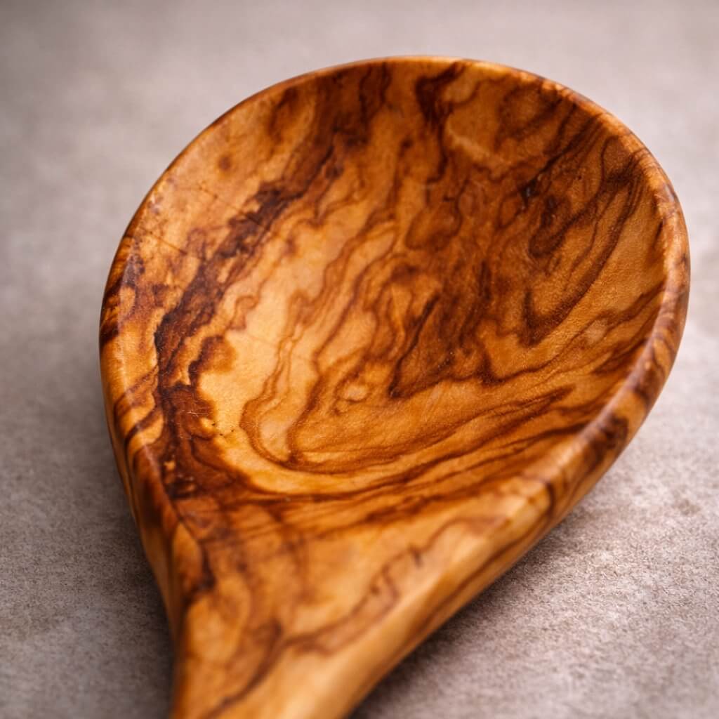 Drewniana Łyżka Kuchenna z Drewna Oliwnego (30 cm)