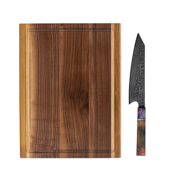 Zestaw Gourmet Premium: Kuty Nóż Gyuto Damasceński i Deska Mizo z Drewna Szlachetnego