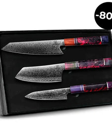 Zestaw Noży Gyuto Damasceńskich | Edycja Limitowana