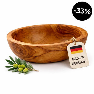 Miska z Litego Drewna Oliwnego (Ø 14 cm)