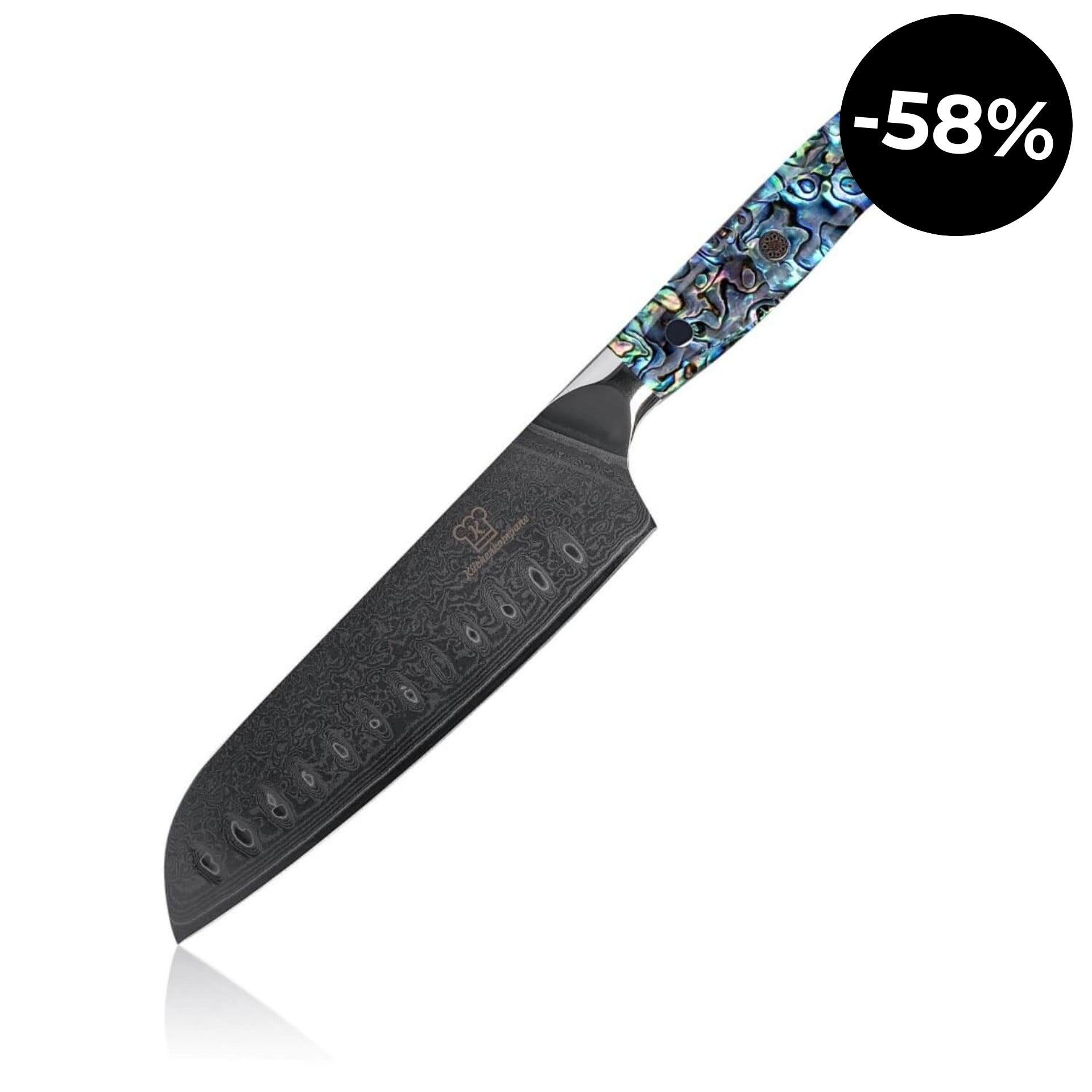 Sheru Santoku Nóż Damasceński