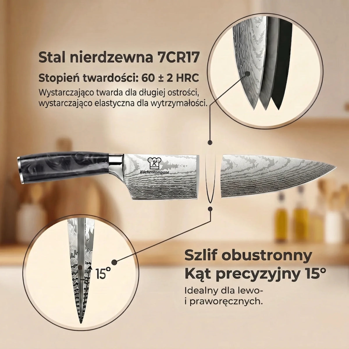 Zestaw Noży Kuro Premium 8-częściowy