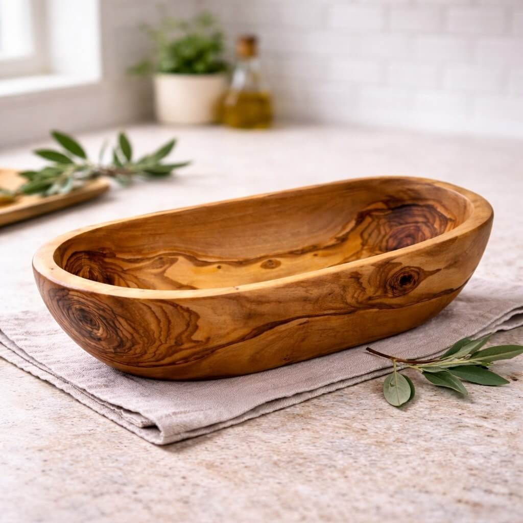 Misa na Owoce z Litego Drewna Oliwnego (29 cm)