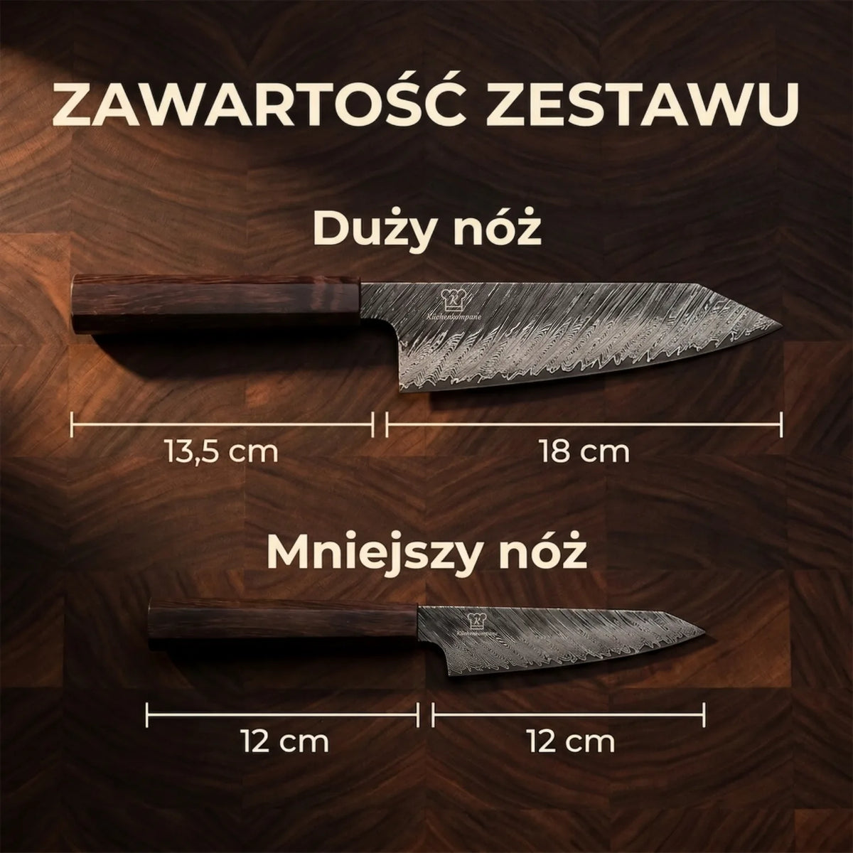 Shibui Duży Nóż Damasceński