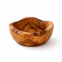 Miska z Drewna Oliwnego - Rustykalny Brzeg (Ø 14 cm)