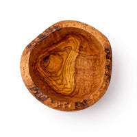 Miska z Drewna Oliwnego - Rustykalny Brzeg (Ø 14 cm)