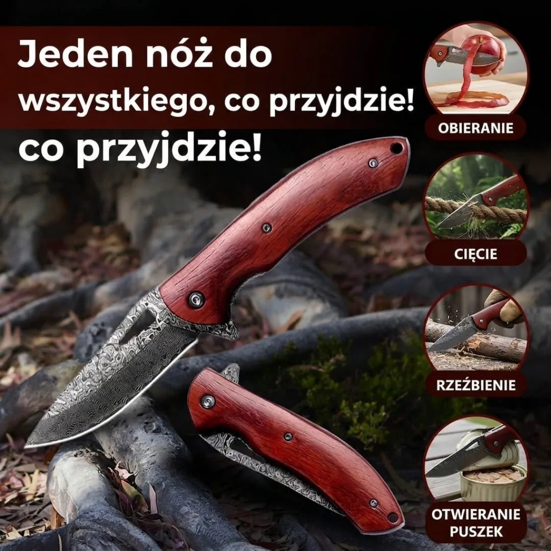 Nóż Składany Damasceński Heritage