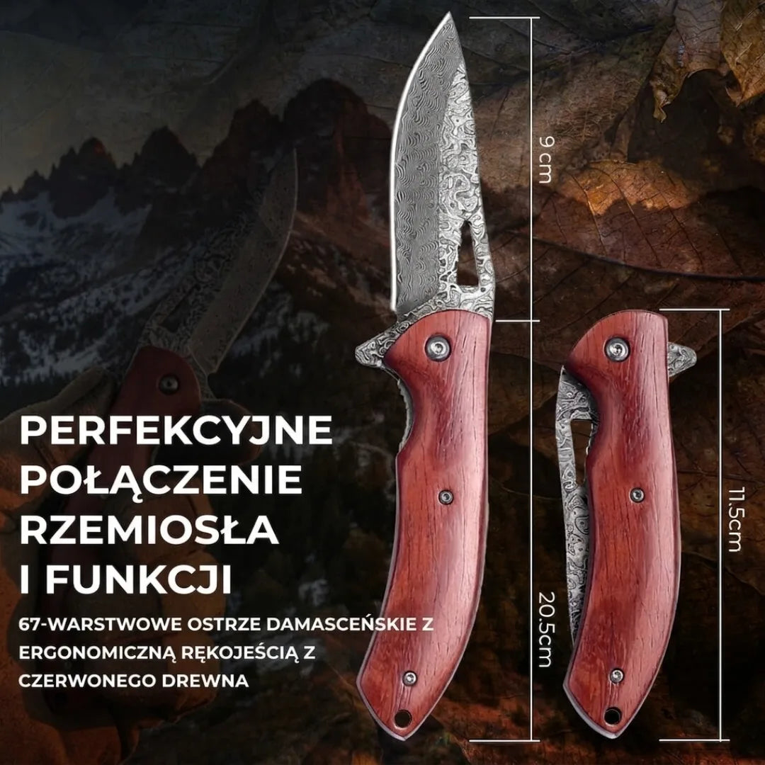 Nóż Składany Damasceński Heritage
