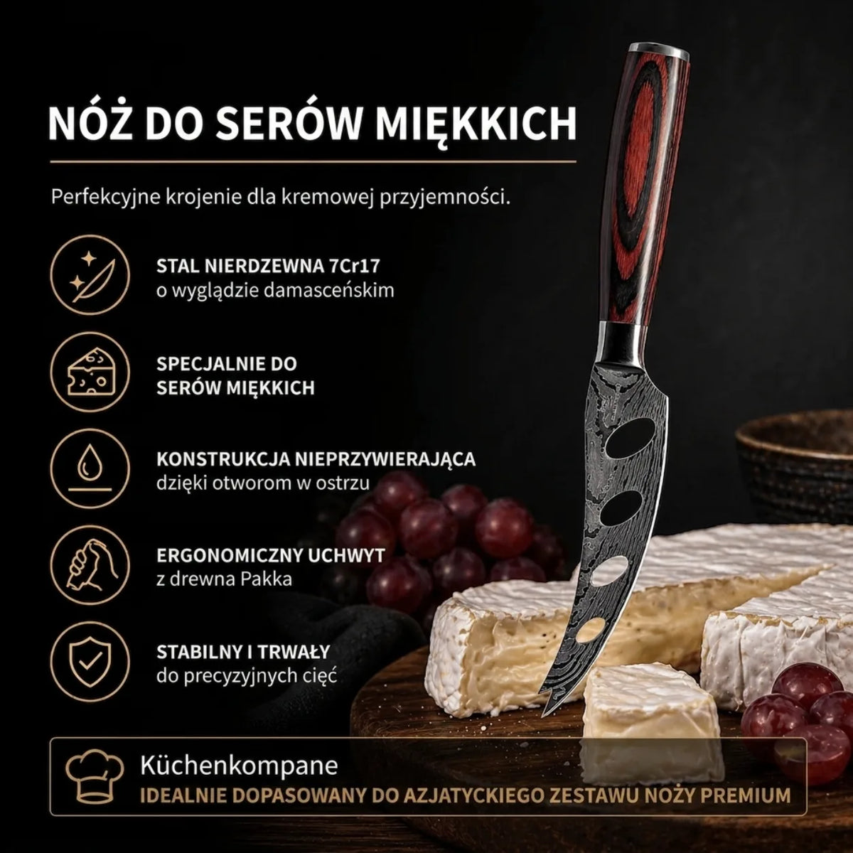 Nóż do Miękkiego Sera